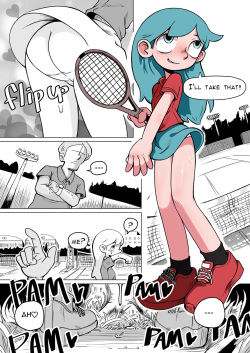Hilda after tennis play