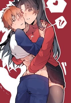 Whose anus is defenseless now?! Rin x Shirou