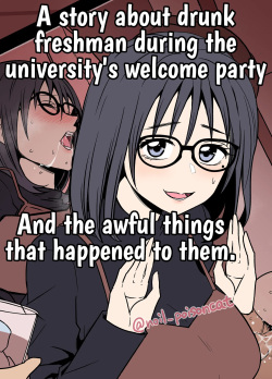 Daigaku no Shinjin Kangeikai de Ichinensei o Yowasete Warui Koto o Suru Hanashi | A story about drunk freshman during the university's welcome party And the awful things that happend to them